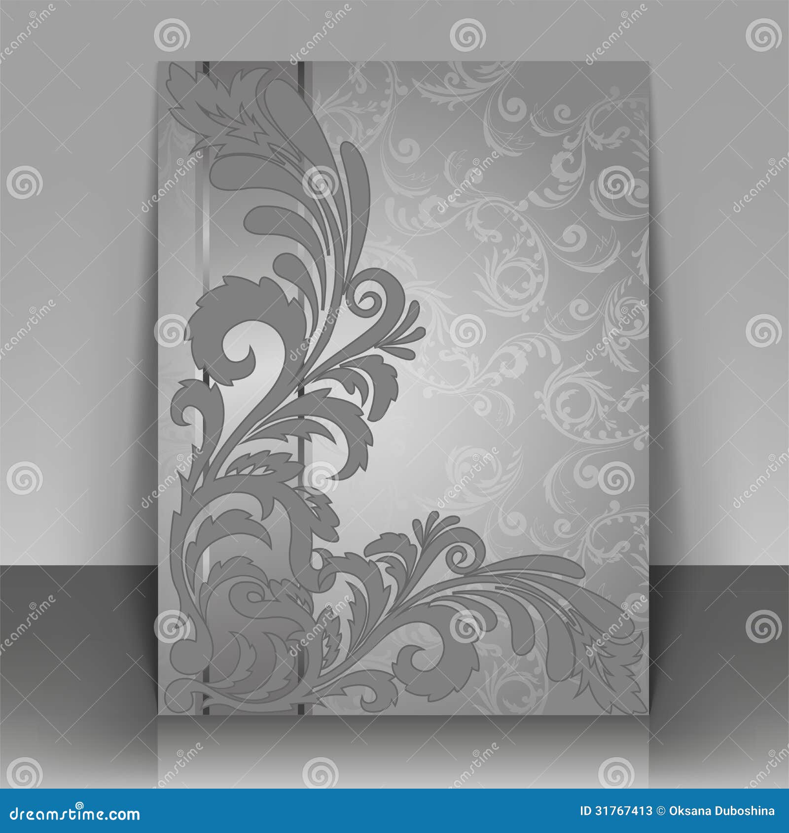 gray flyer stock vector illustration of digital booklet blank templates for flyers