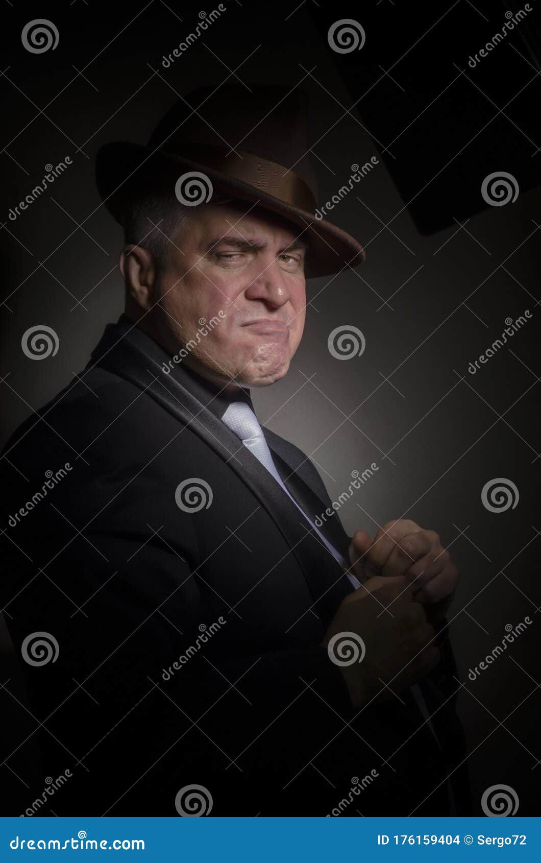 Gray-haired Representative Man in a White Shirt Stock Photo - Image of ...