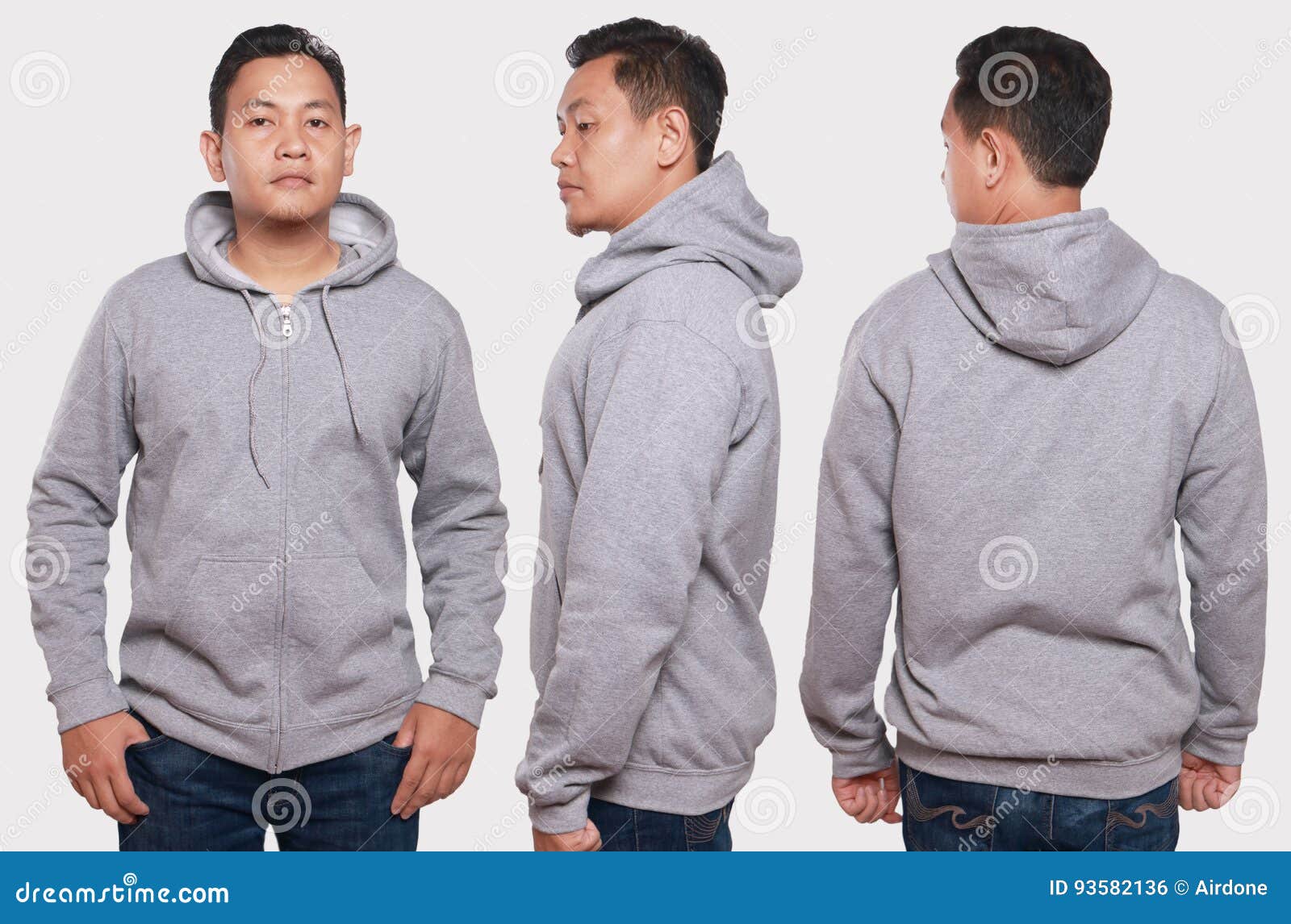 Download Gray Hoodie Mock up stock photo. Image of hoody, gray - 93582136