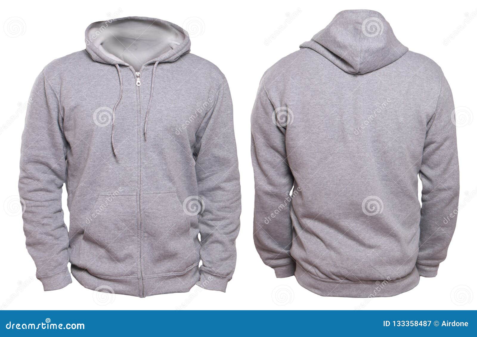 Download Gray Hoodie Mock up stock image. Image of hoody, design - 133358487