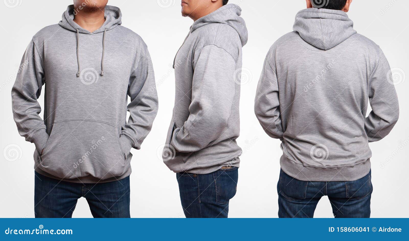 Download Gray Hoodie Mock up stock image. Image of hoodie, design - 158606041