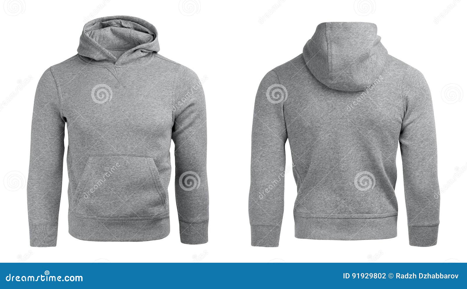 Download Gray Hoodie, Sweatshirt Mockup, Isolated On White ...