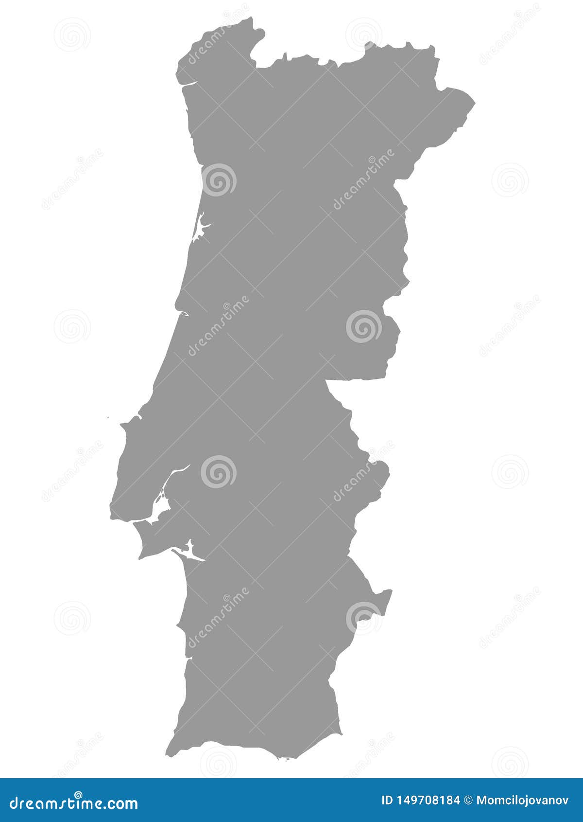 Algarve Portugal Map In Grey Royalty Free SVG, Cliparts, Vectors, and Stock  Illustration. Image 61612634.