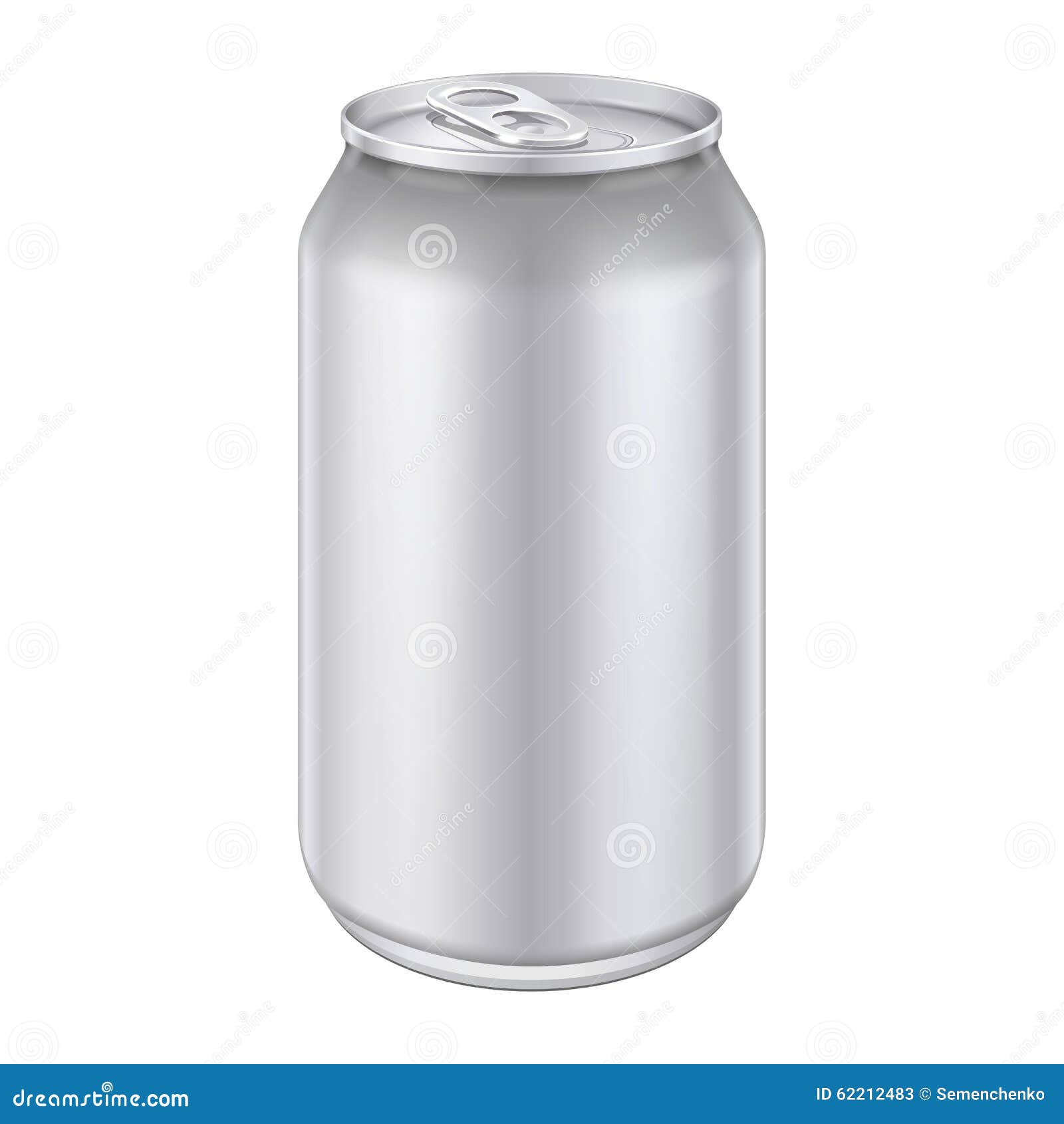 Gray Metal Aluminum Beverage Drink Can 500ml. Ready for Your Design ...
