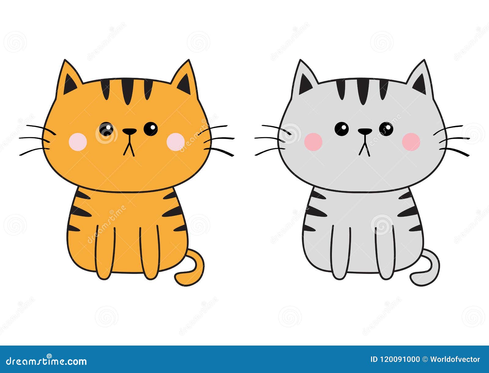 Vector Illustration Keywords: Angry Cat Cartoon Character. Funny