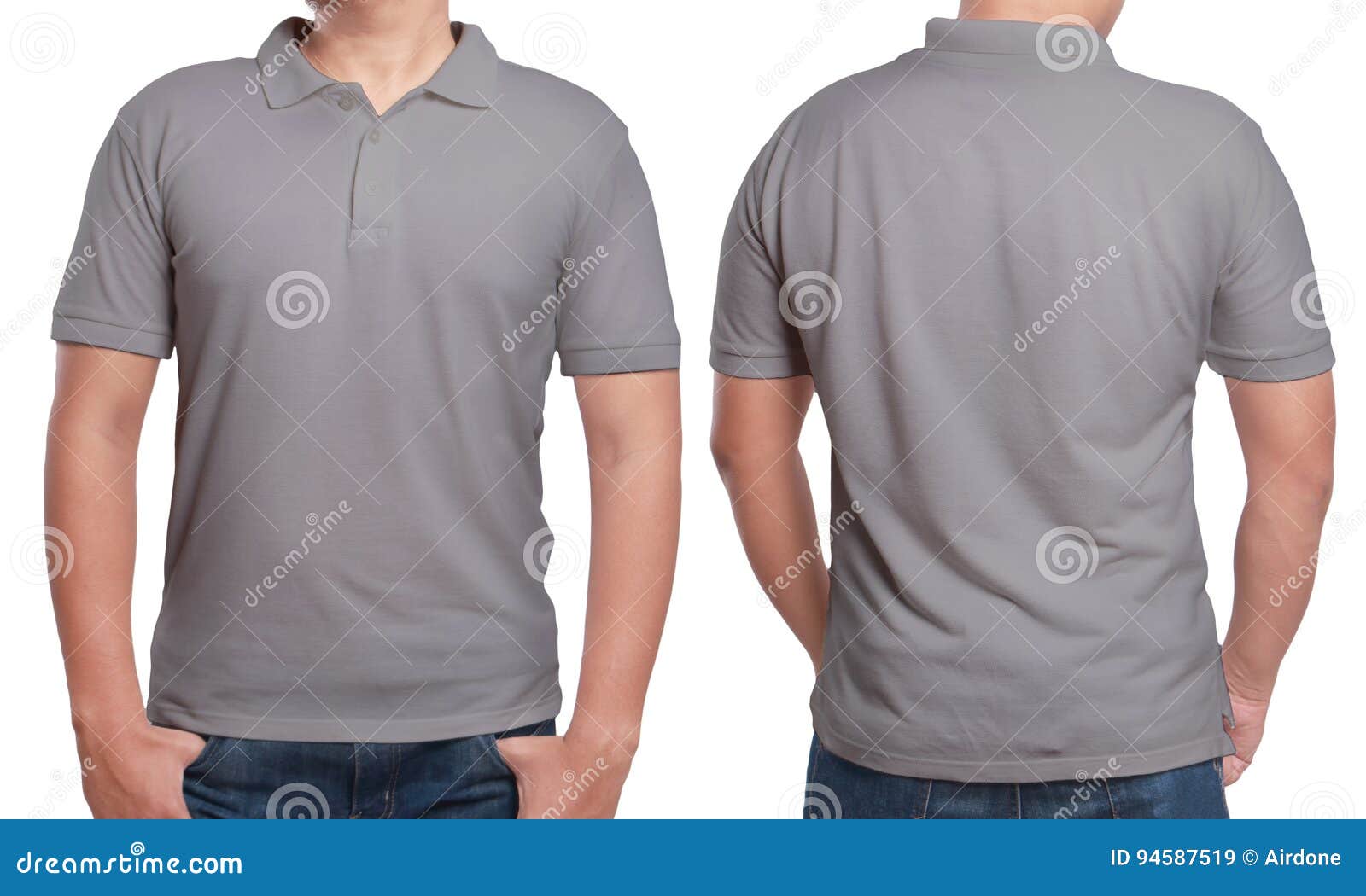 Download Gray Polo Shirt Design Template Stock Image - Image of ...