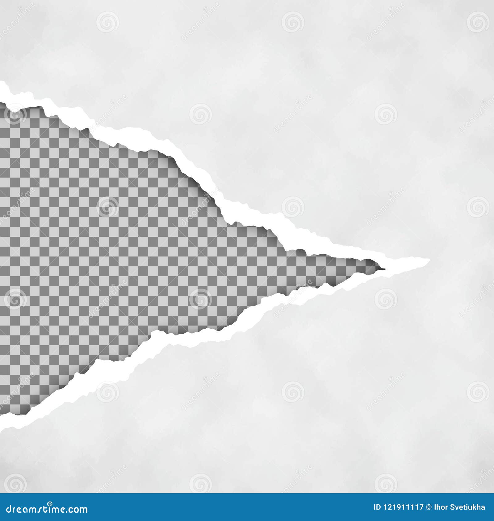 Paper realistic hole. Ripped torn hole on transparent background, cardboard rip burst, damaged sheet with curled pieces, open paper gap, bullets ripping page texture vector illustration Stock Vector