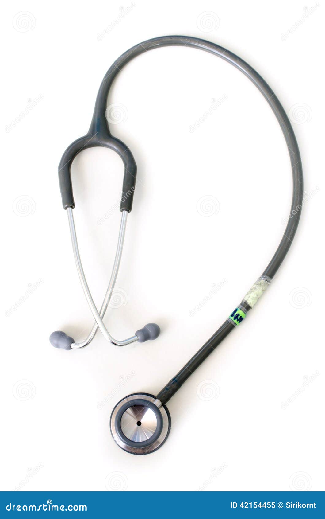 Gray stethoscope stock image. Image of copy, rendered 42154455