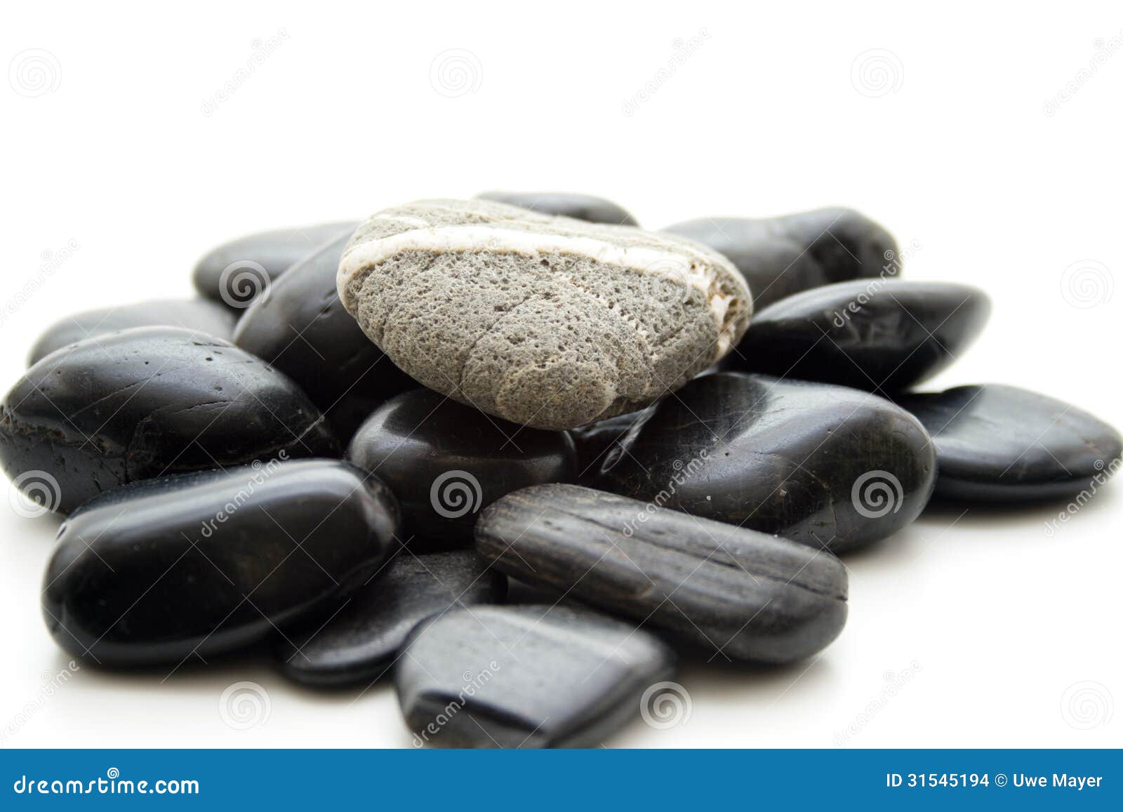 Gray Stone With Stripe Stock Images Image 31545194