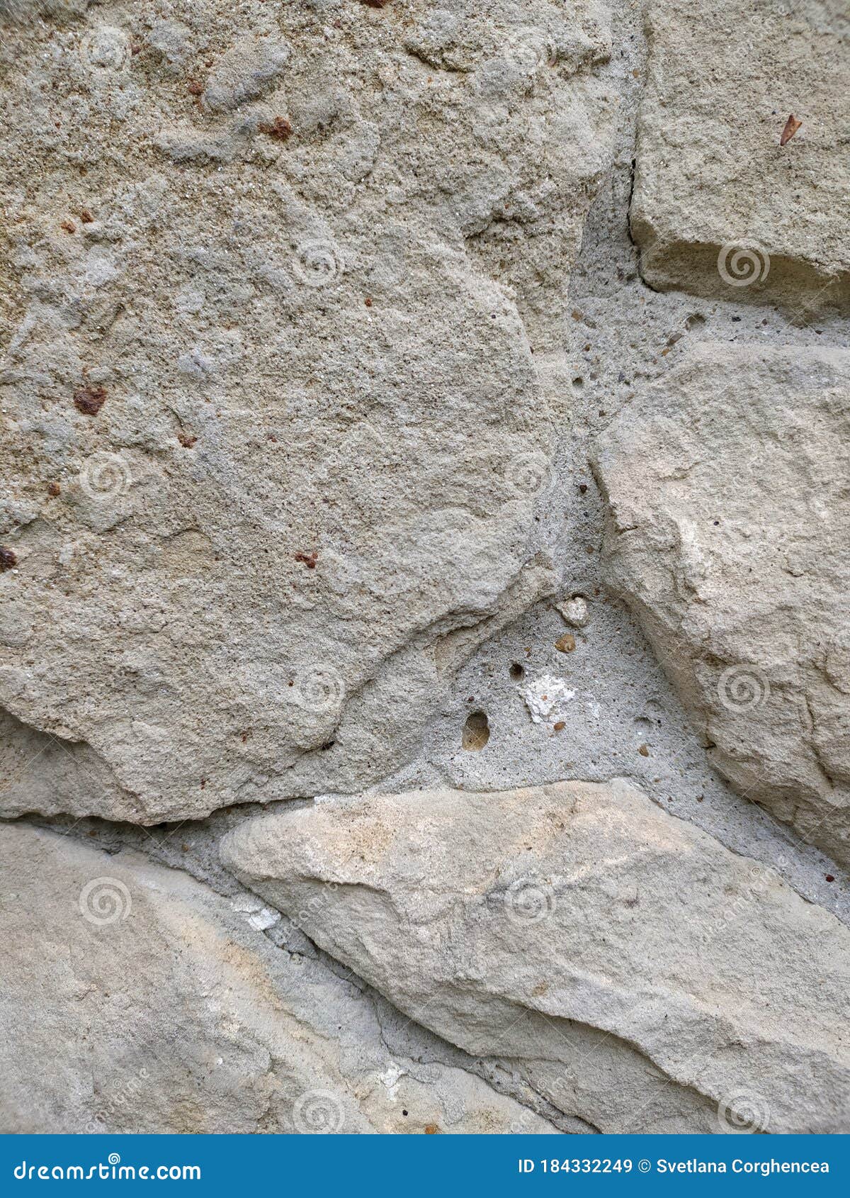 Gray Stone Wall Background Mosaic Stonewall Rubble Facade Closeup