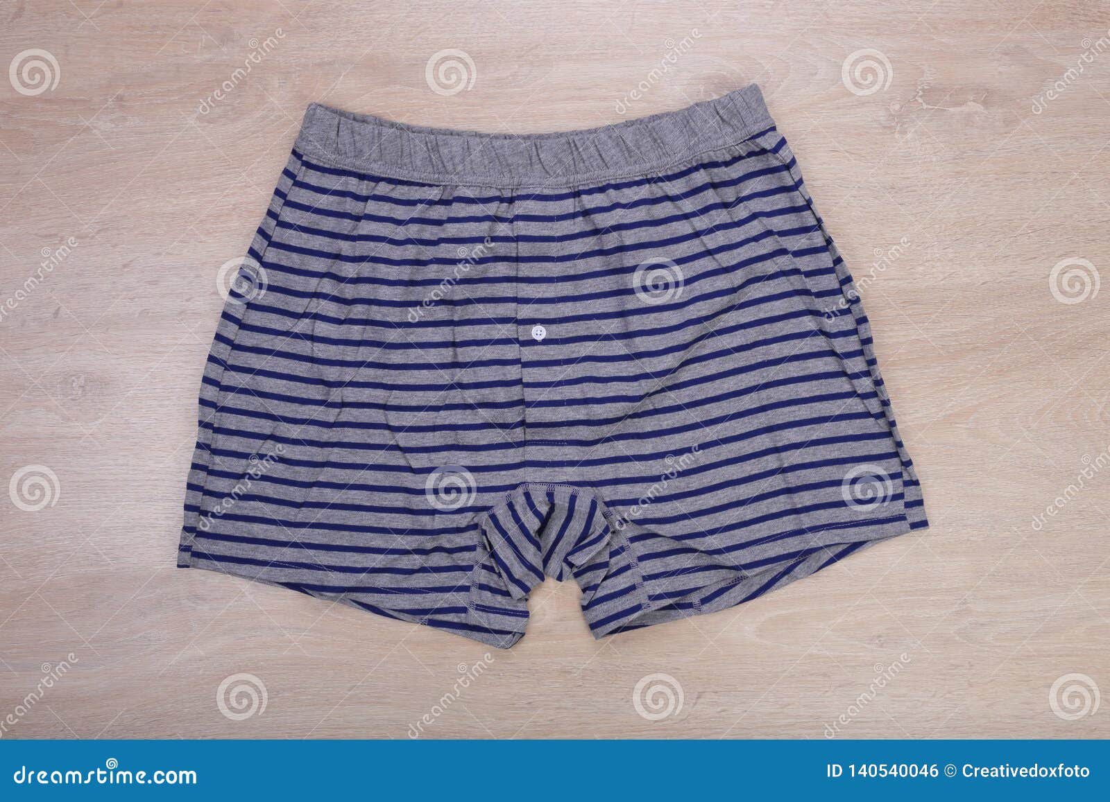 Gray Striped Blue Men Boxer Shorts Stock Photo - Image of clothesline ...