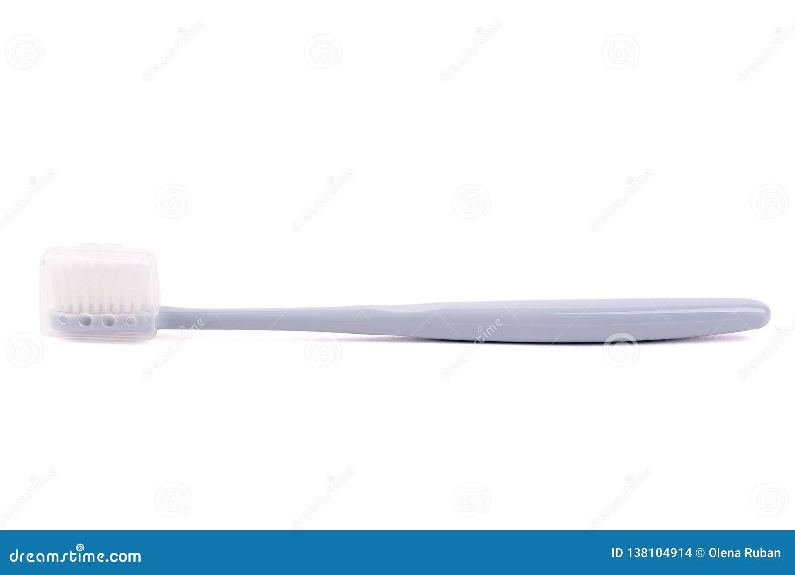 Gray Toothbrush with Cap Isolate Stock Photo Image of health, morning