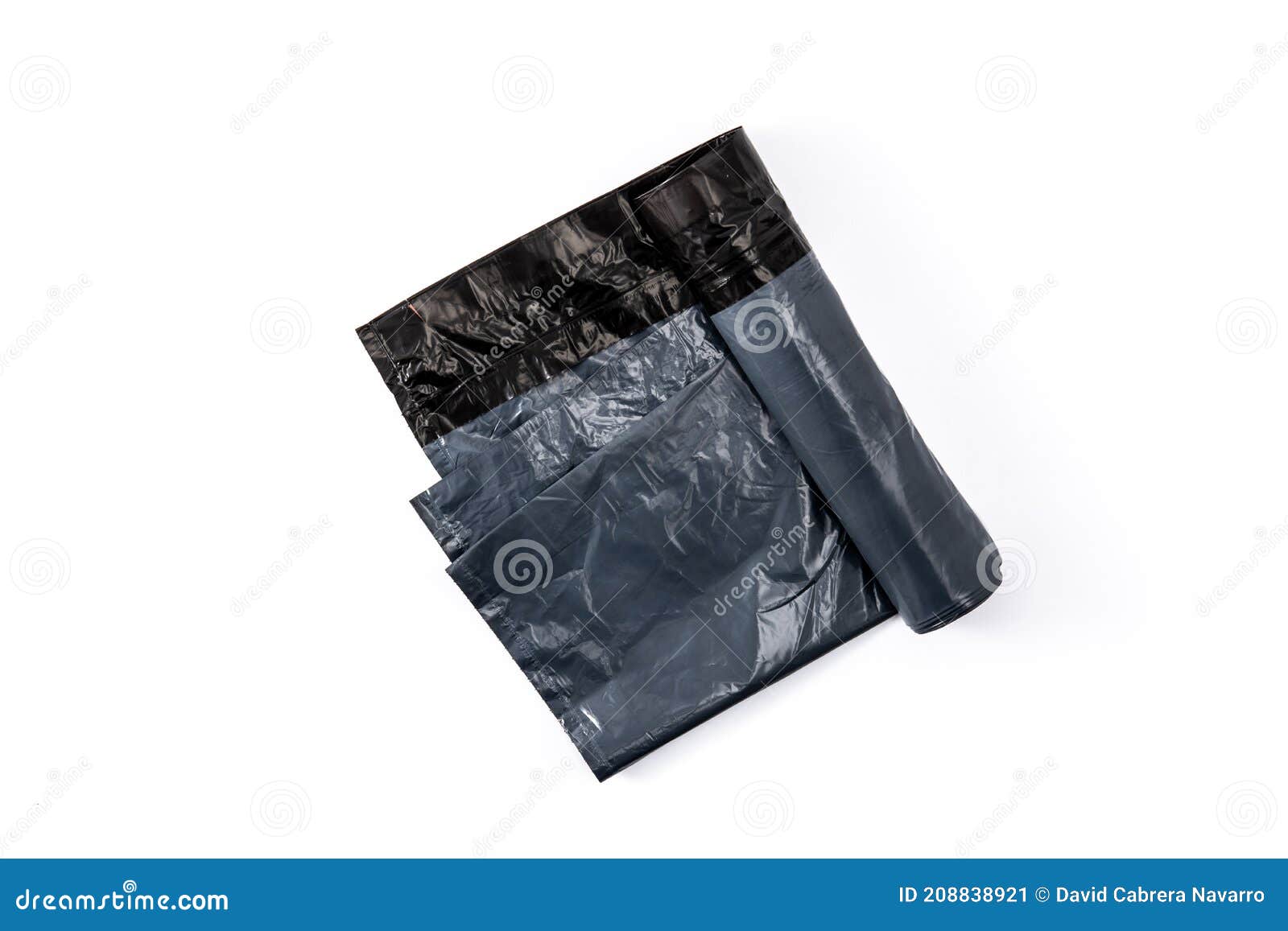 Gray trash bag stock image. Image of isolated, material 208838921