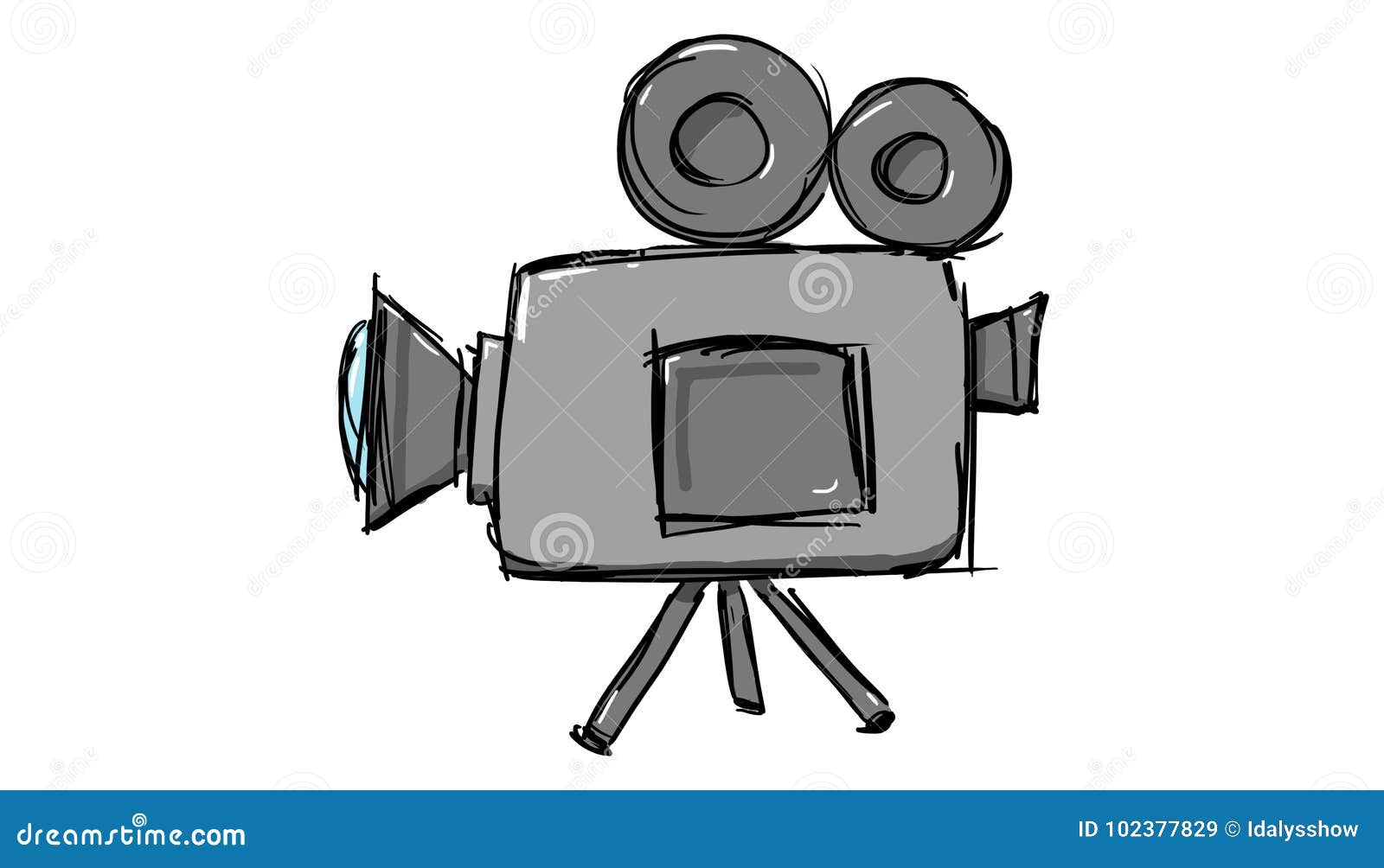 Video Camera Icon stock illustration. Illustration of application