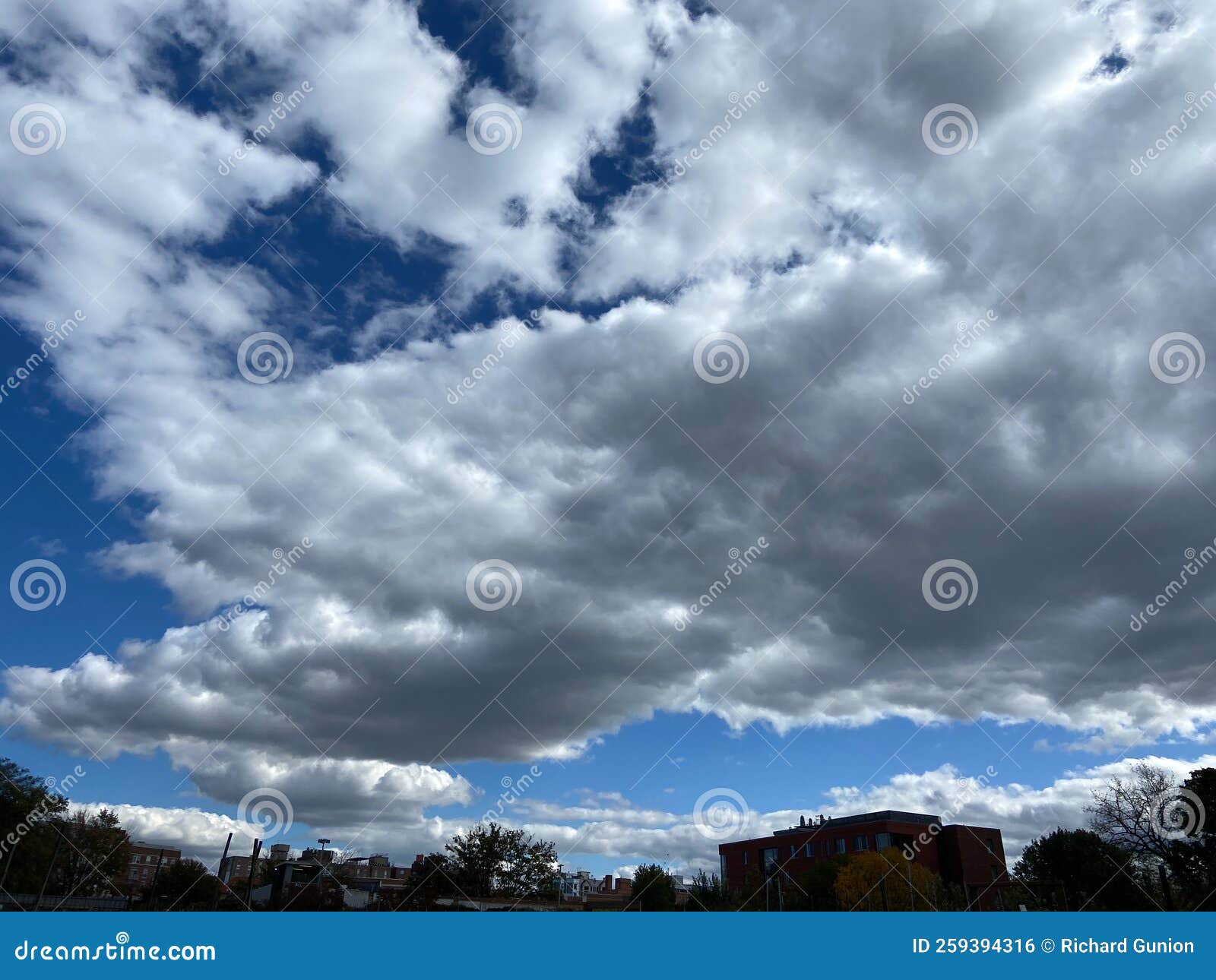 Gray and White Clouds in the Sky in October Stock Photo Image of