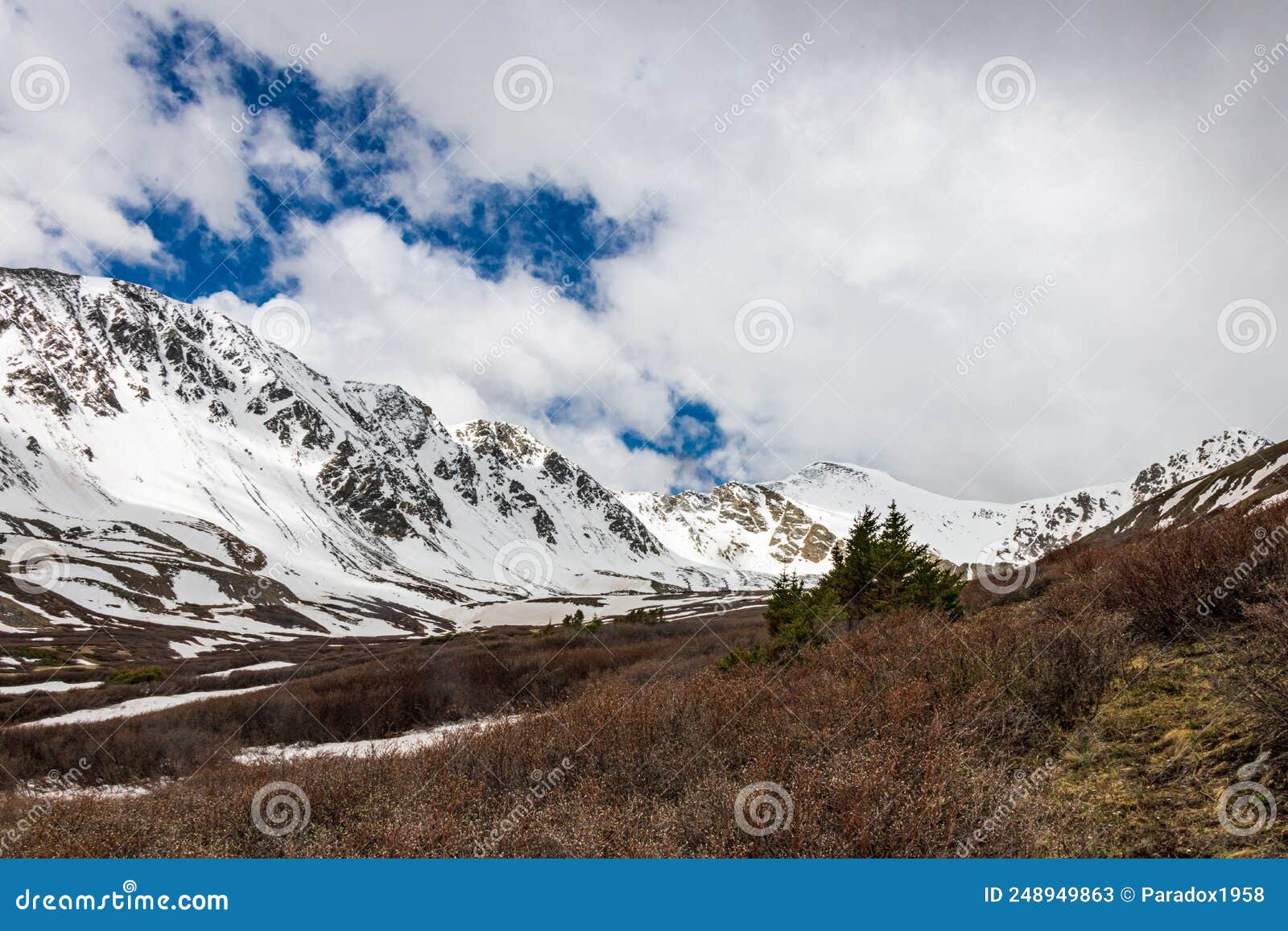 grays peak and toreys peak from stephens gulch trail