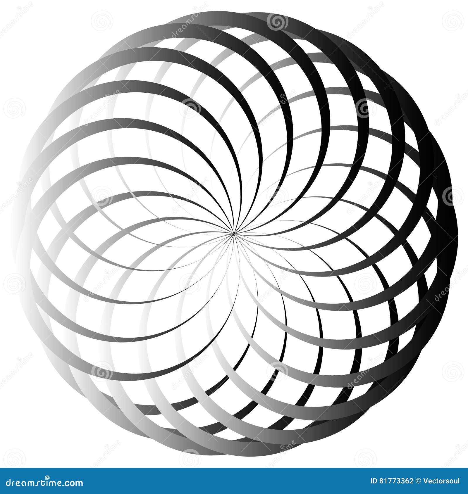 grayscale abstract circular 