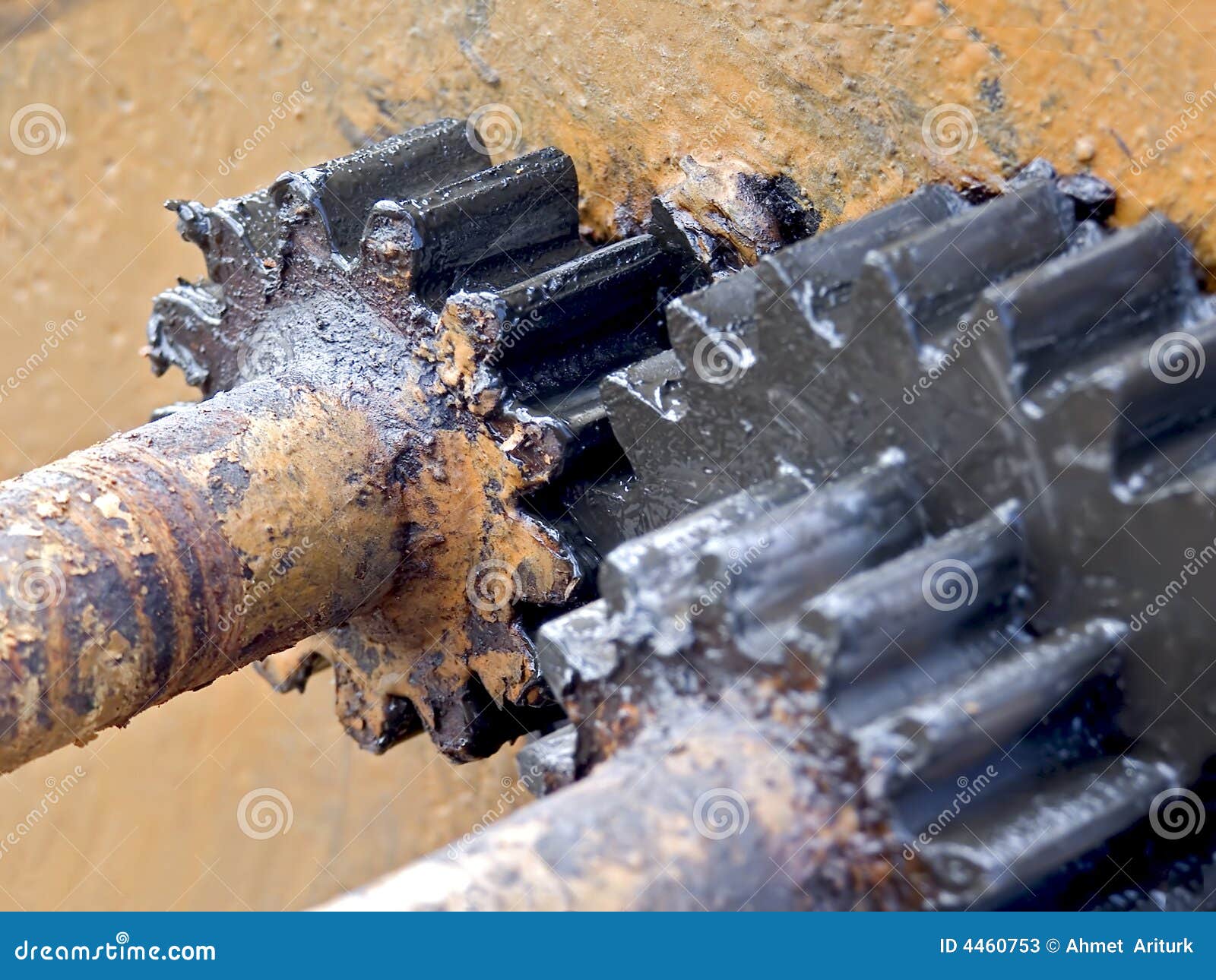 Greased gears stock image. Image of gray, activate, gearwheels 4460753