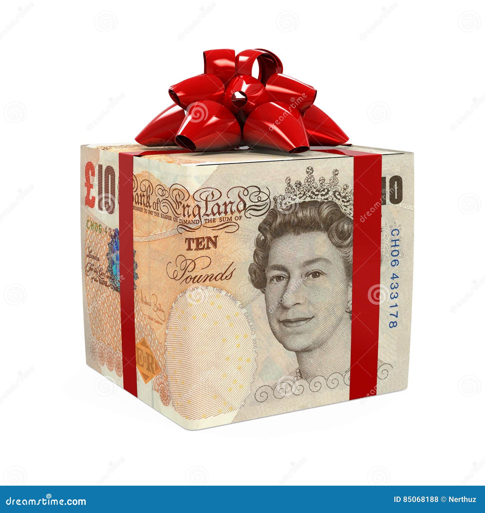 Great Britain Pound Money Gift Box Editorial Stock Photo Illustration