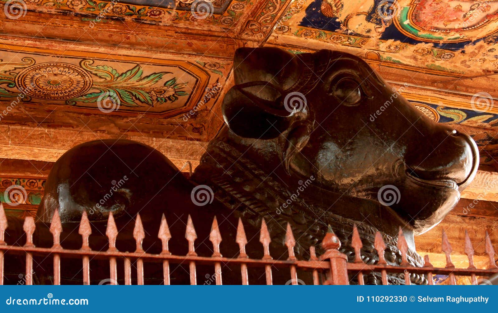 The Great Bull -nandhi- Statue of the Ancient Brihadisvara Temple ...