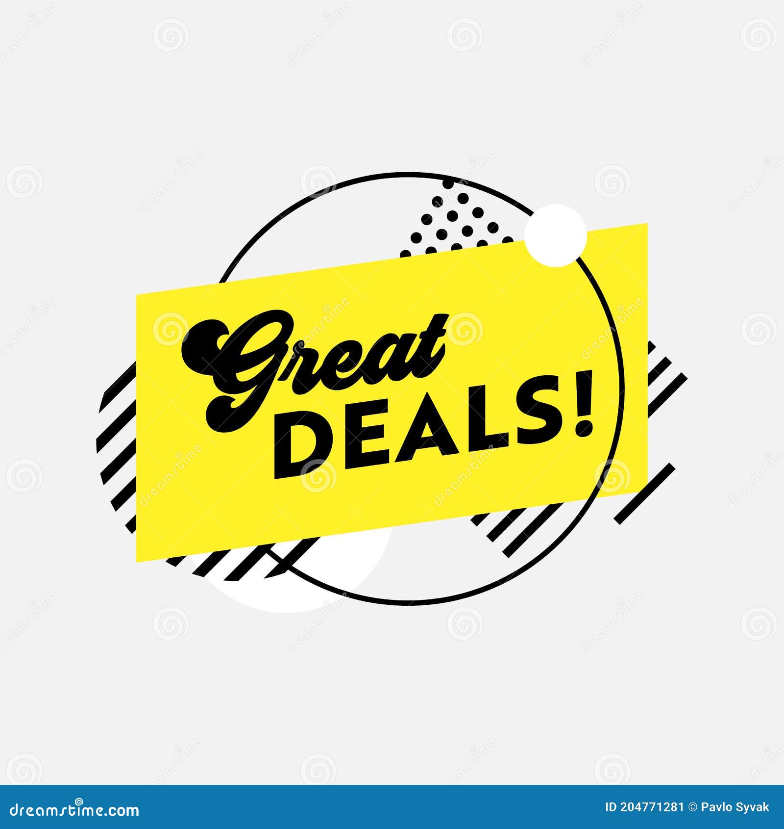 great deals banner or label for digital media marketing, sale advertising  promotion with transparent background 11632625 PNG