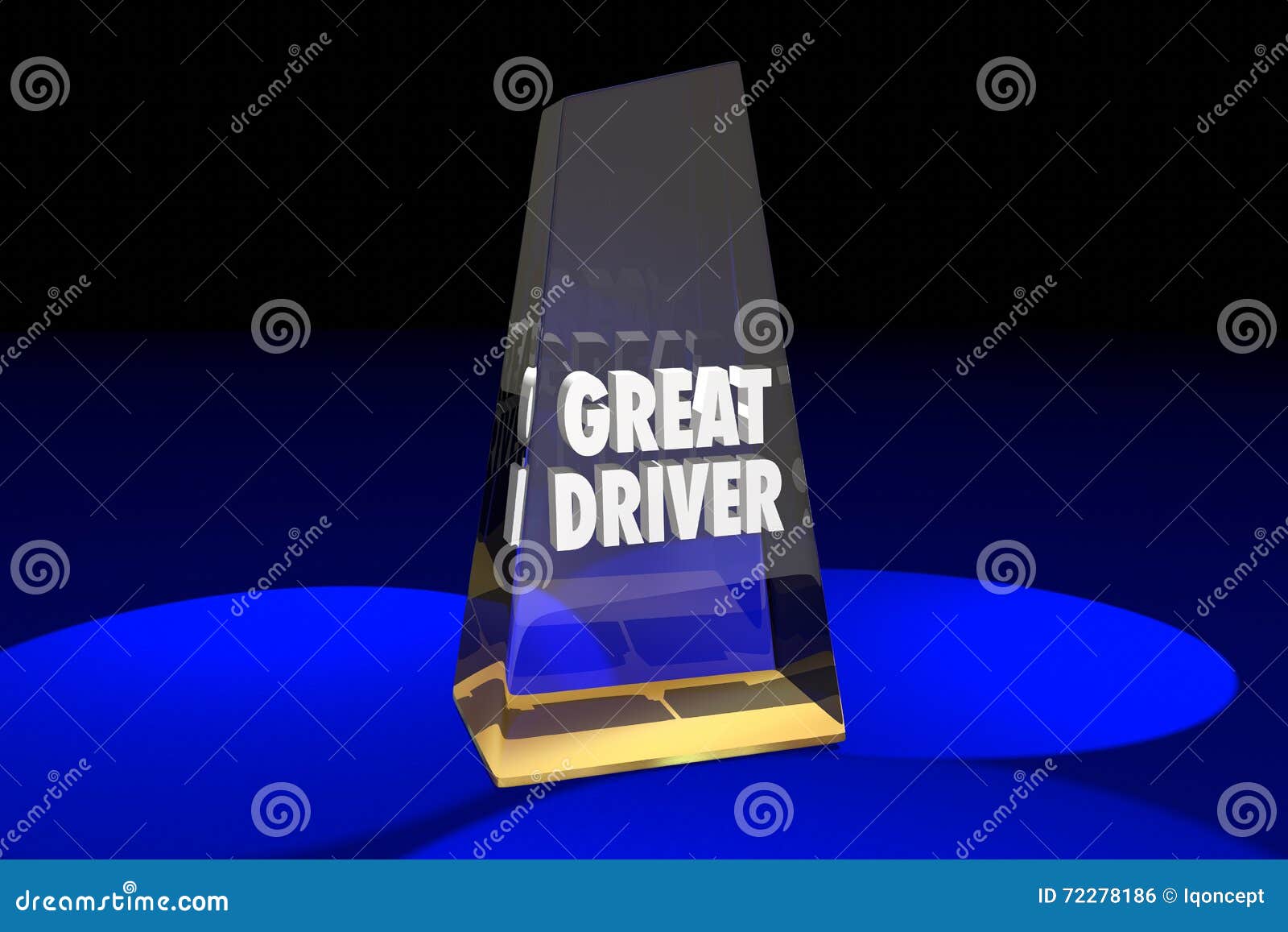 Great Driver Driving Safety Award Words Stock Illustration