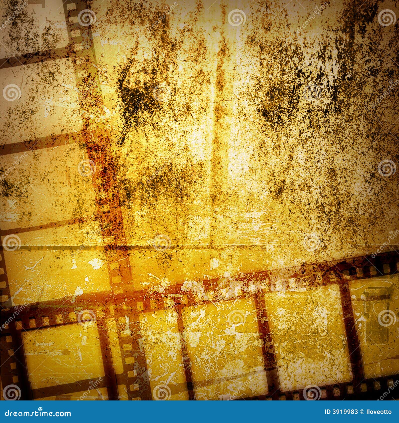 Great film frame stock illustration. Illustration of decay 3919983