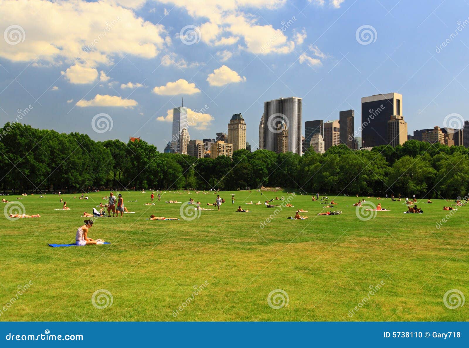 The Great Lawn in Central Park Editorial Image Image of park, circle