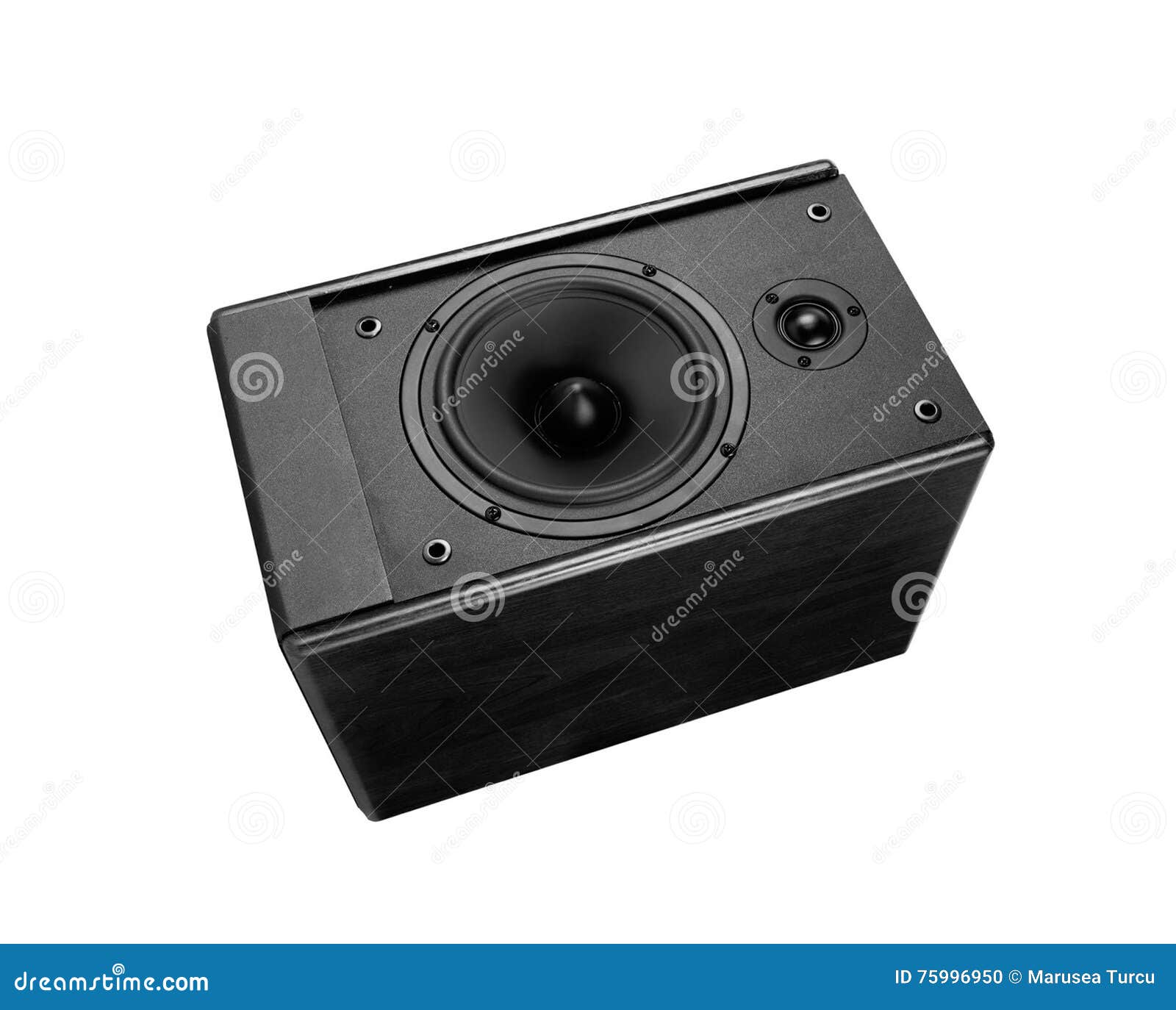 Great Loud Speaker Isolated on White Stock Photo Image of closeup