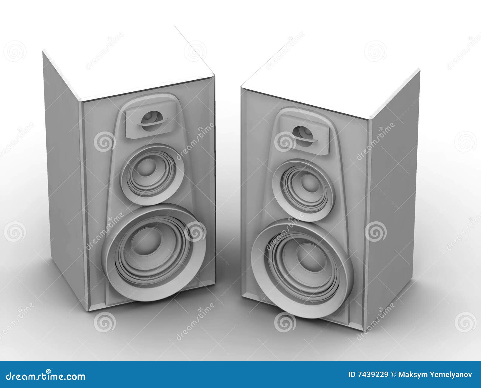 Great loud speakers. stock illustration. Illustration of bass 7439229