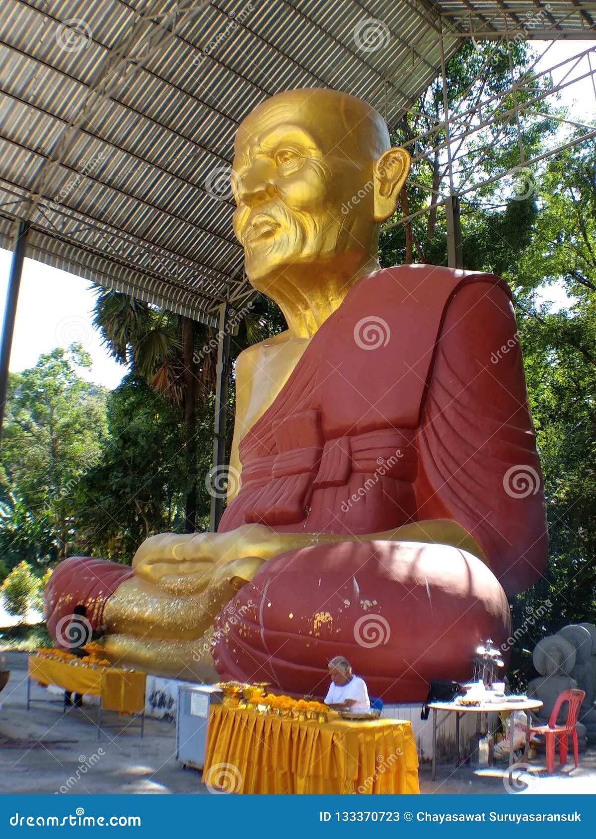 Great Monk Statue in Thailand Editorial Stock Photo Image of thailand