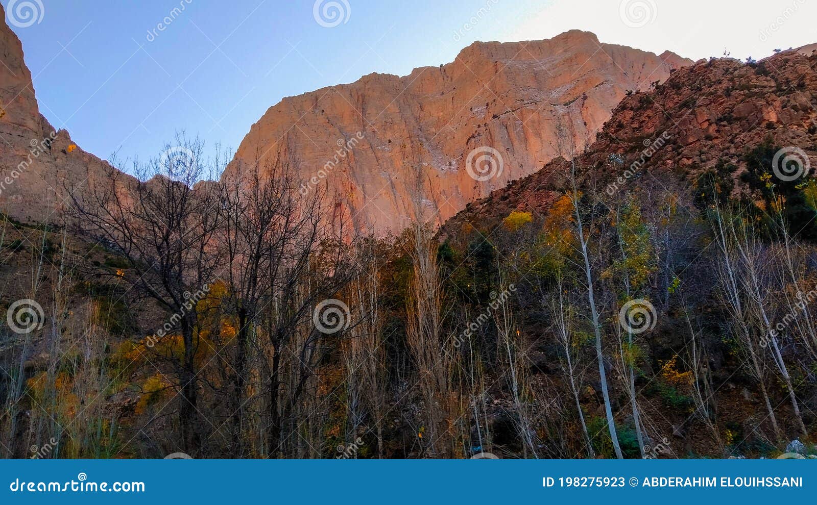 the great mountaine of taghia vilage in morocco