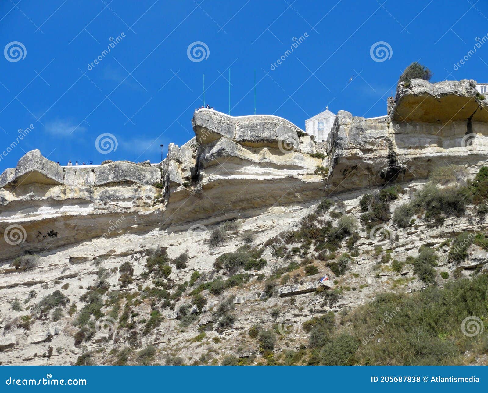 rocks of the sitio in nazare, centro - portugal