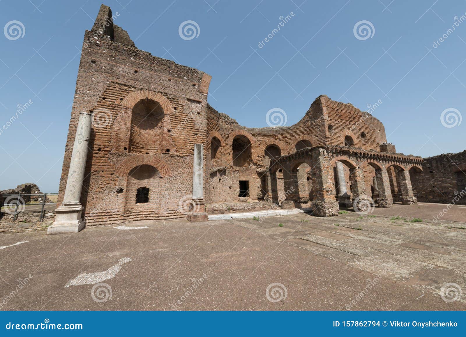 great nymphaeum of villa of the quintilii, rome, italy