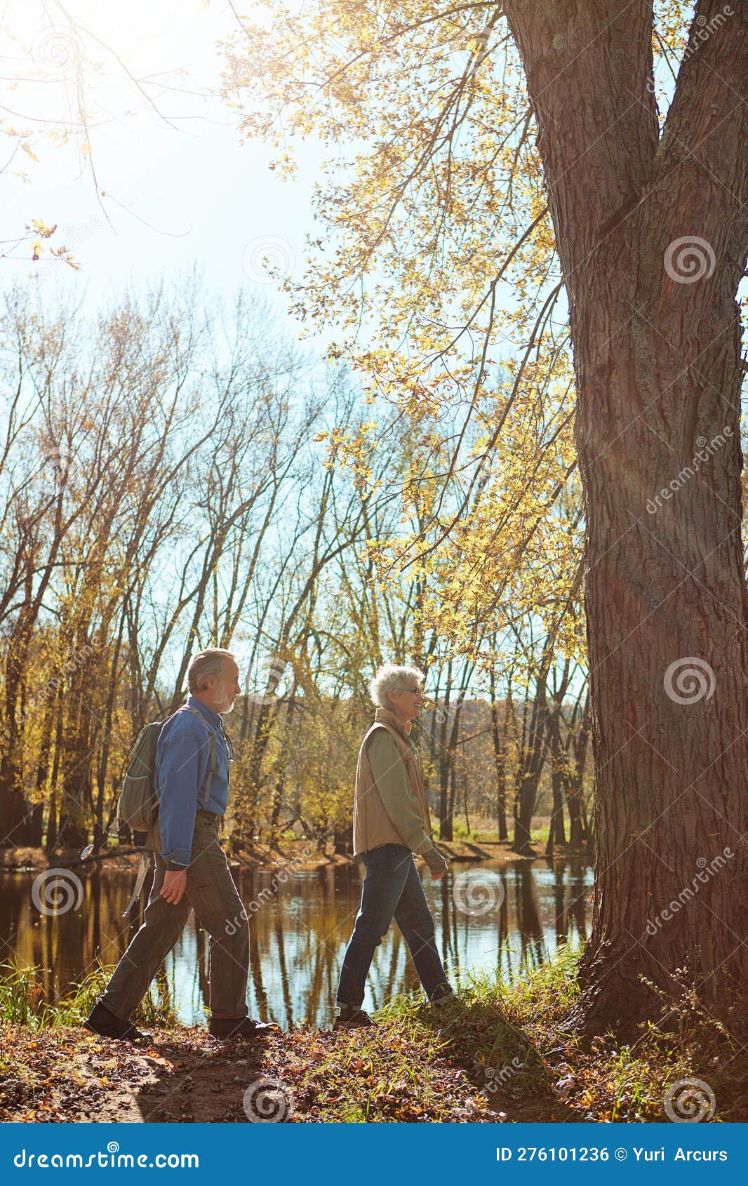 The Great Outdoors is an Experience Best Shared. a Happy Senior Couple