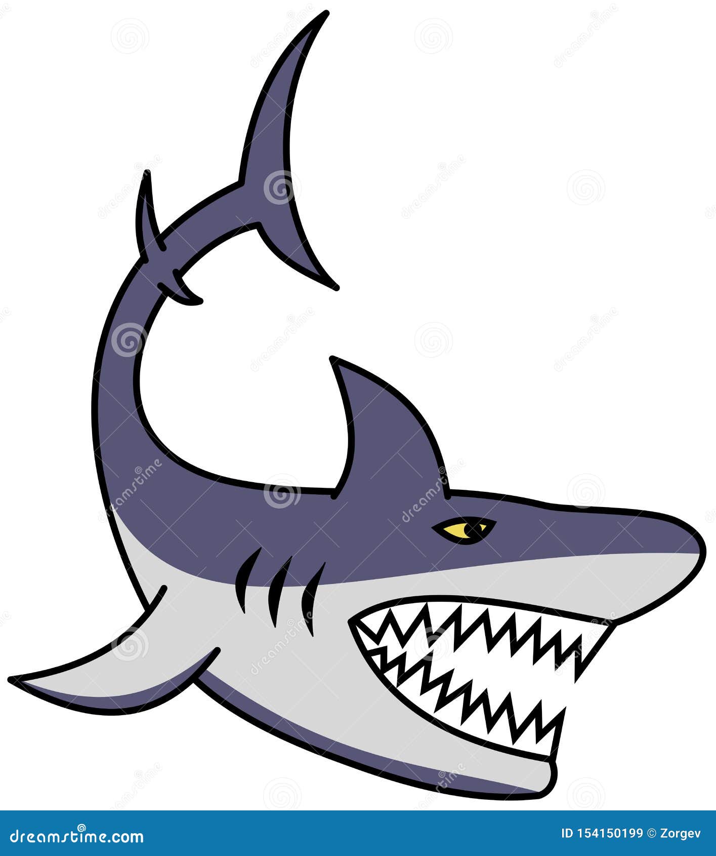 A Great Shark with Open Jaw and Sharp Teeth Stock Illustration - Illustration of dangerous, animals: 154150199 A Great Shark with Open Jaw and Sharp Teeth Stock Illustration - Illustration of dangerous, animals: 154150199