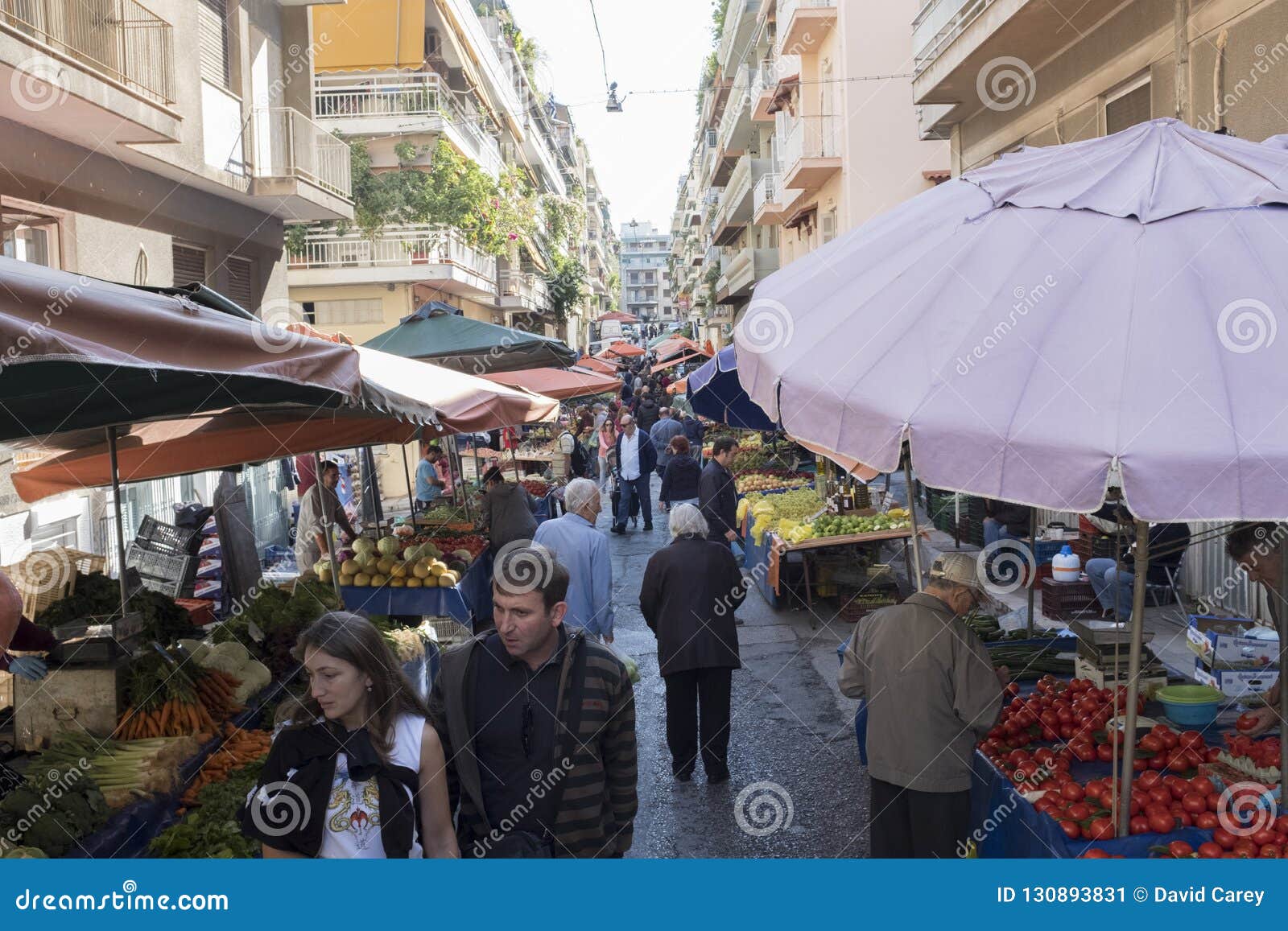 People Enjoy a Street Fair in Athens, Greece Editorial Photo Image of
