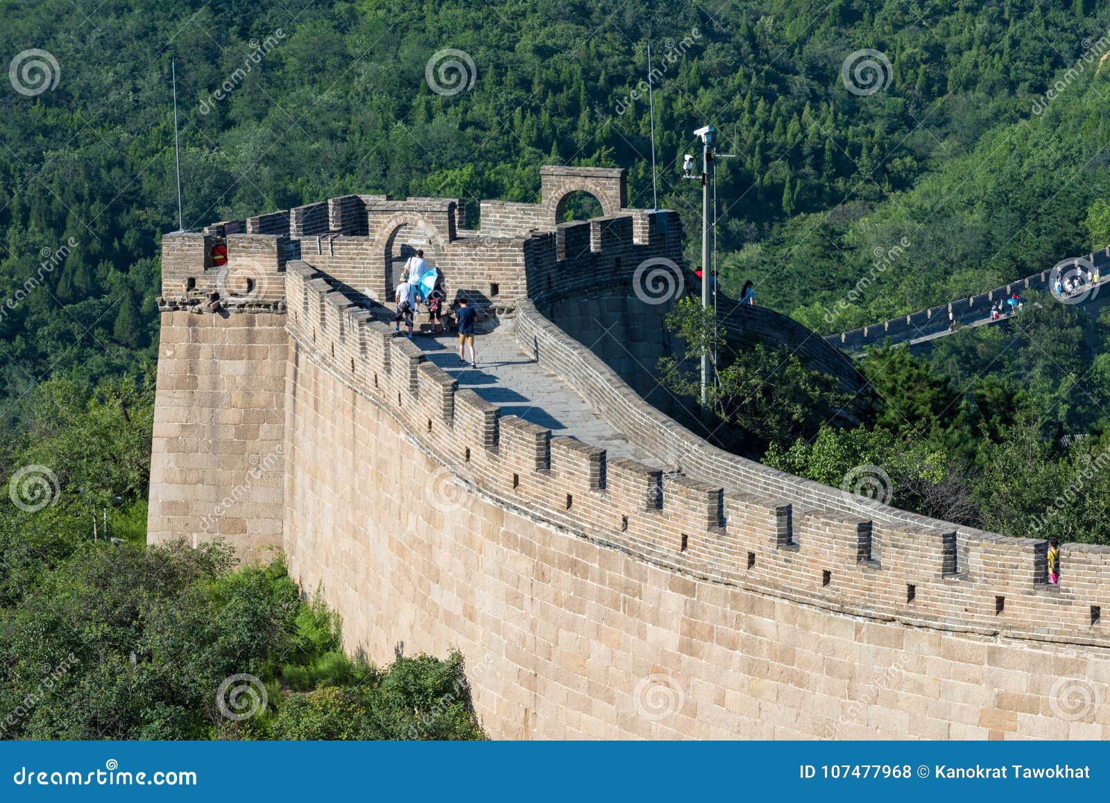 Great Wall of China. stock photo. Image of great, historic 107477968