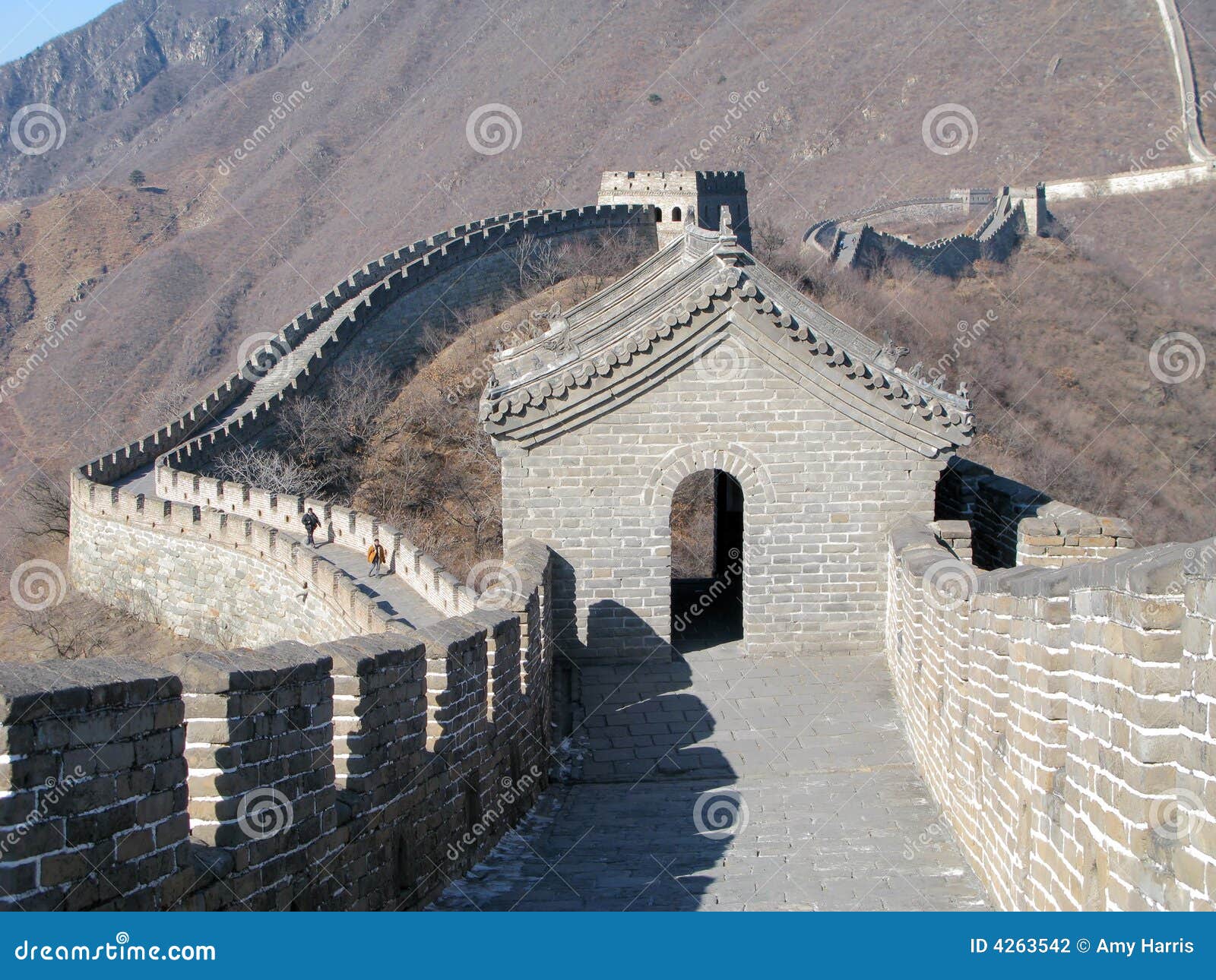 Great Wall Watchtower stock photo. Image of landmark, fortification