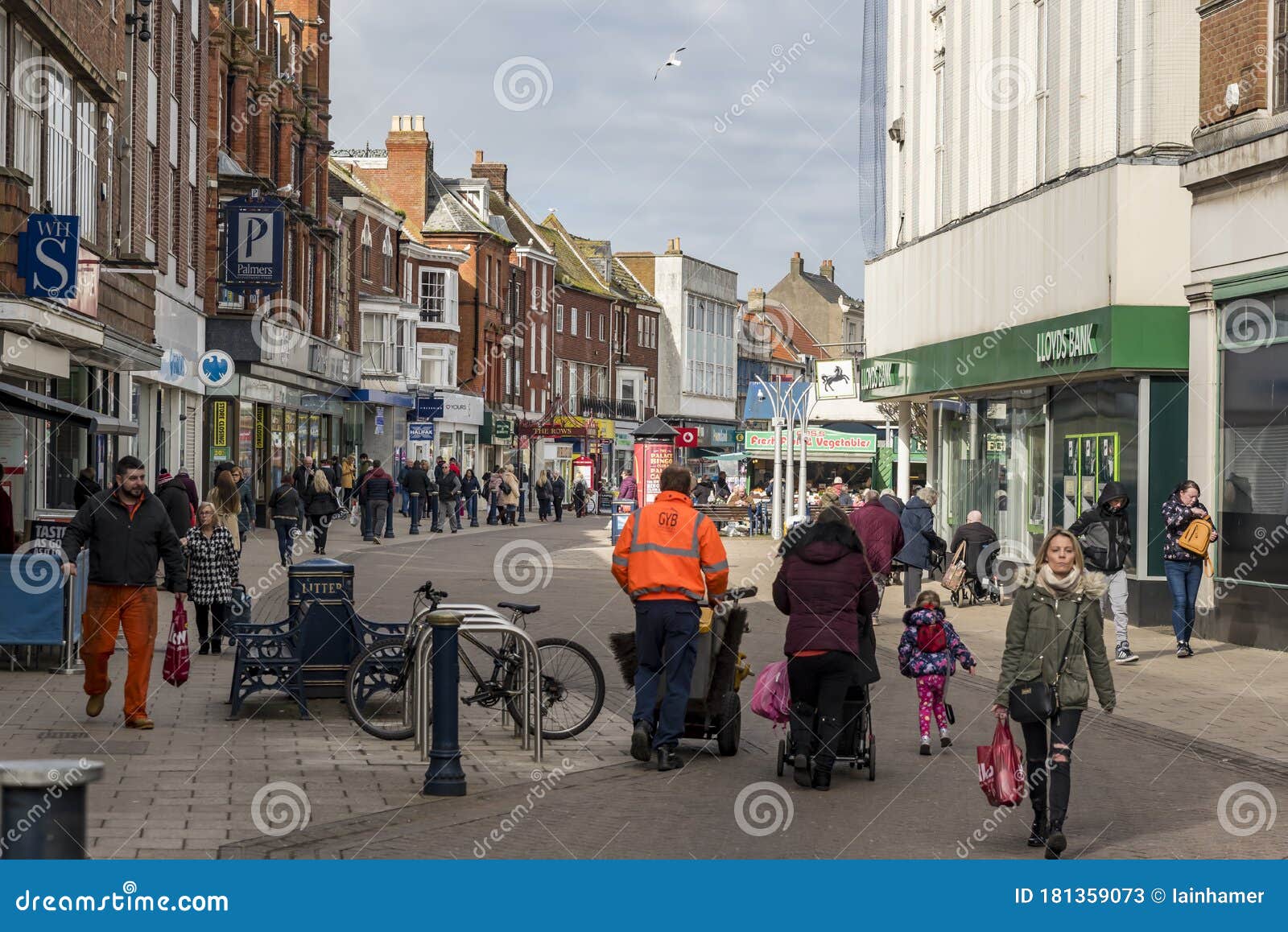 King Street Shops Great Yarmouth UK Editorial Stock Photo Image of