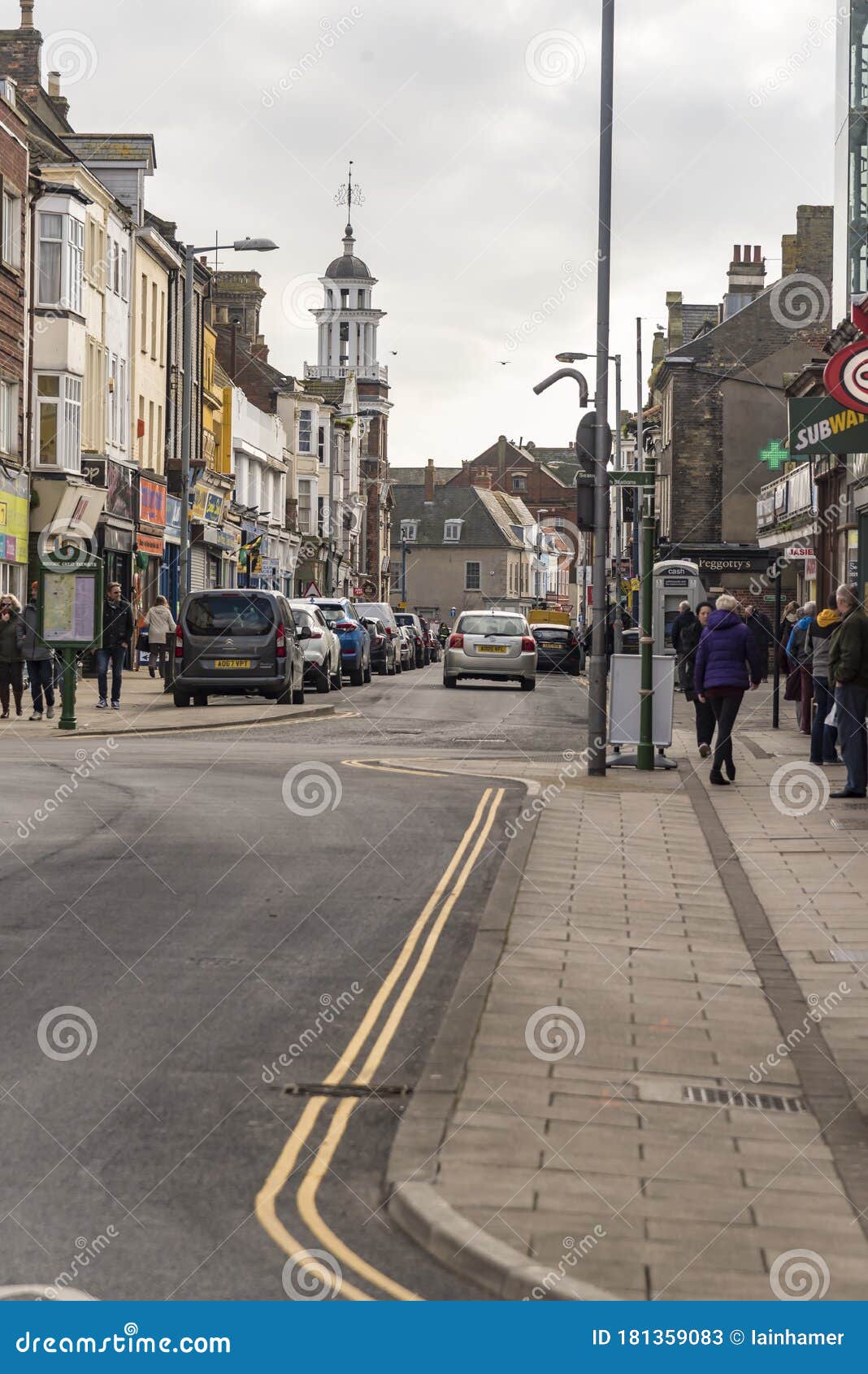 King Street Shops Great Yarmouth UK Editorial Stock Photo Image of