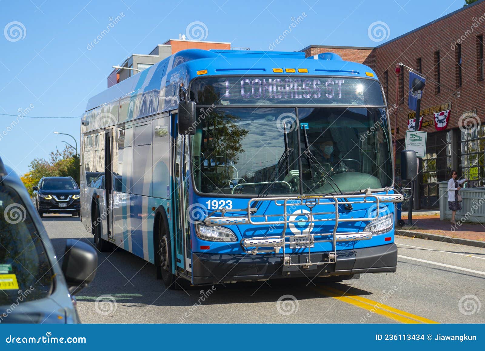 Greater Portland Metro Bus, Portland, Maine, USA Editorial Stock Image ...