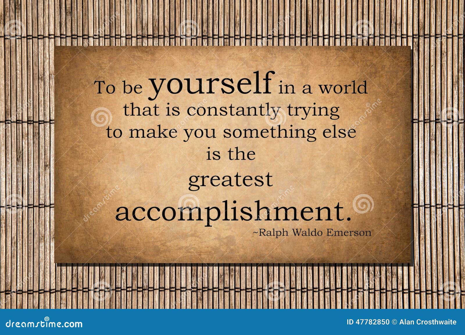 the greatest accomplishment - emerson quote