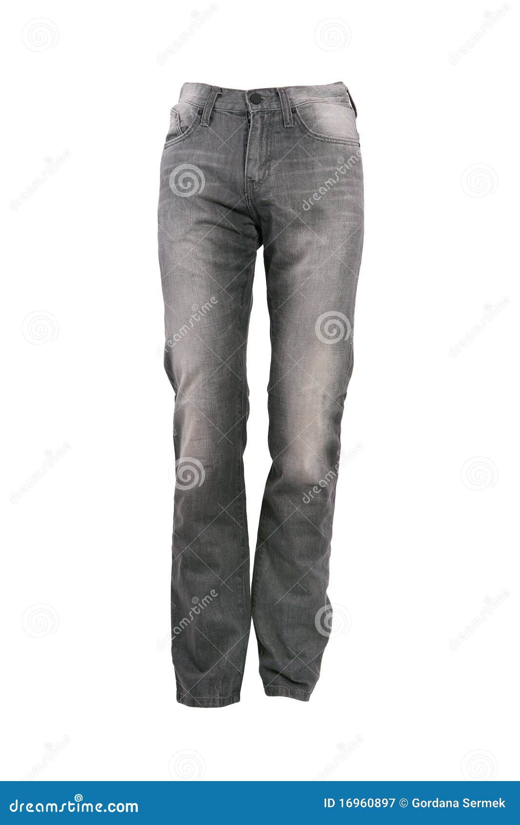 Greay jeans trousers stock image. Image of clothing, male - 16960897