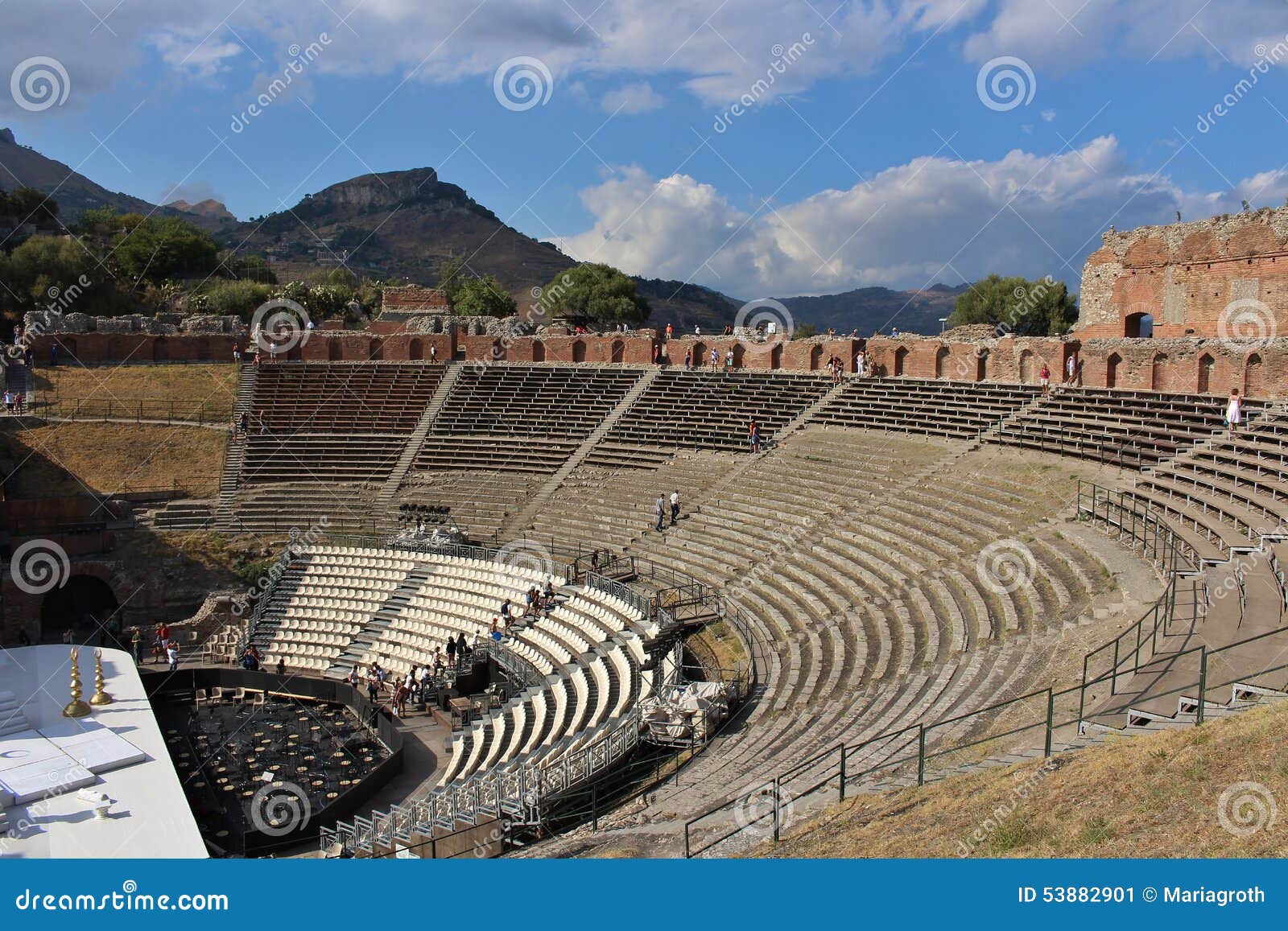 greco-roman amphitheater in taormina
