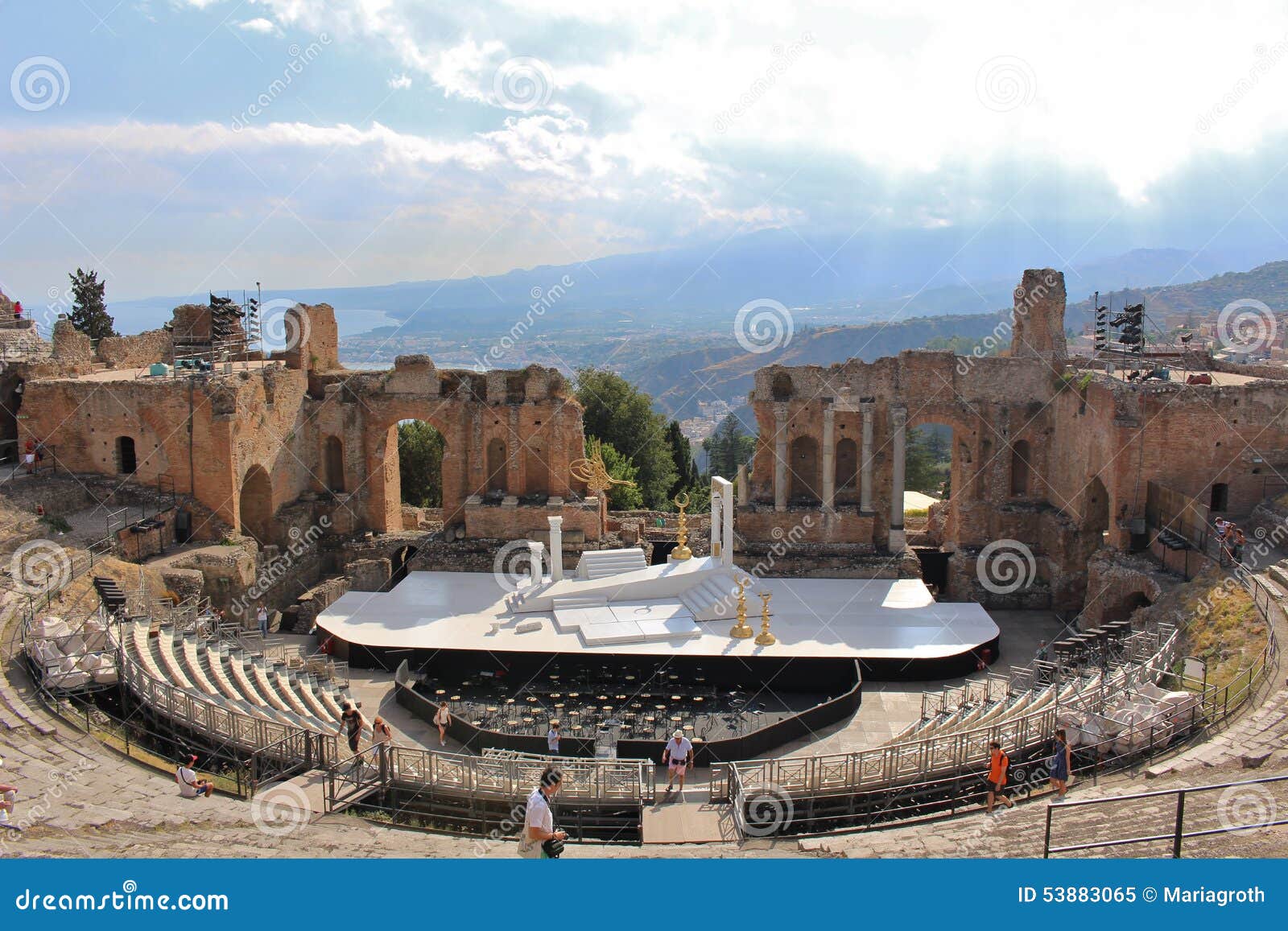 greco-roman amphitheater in taormina