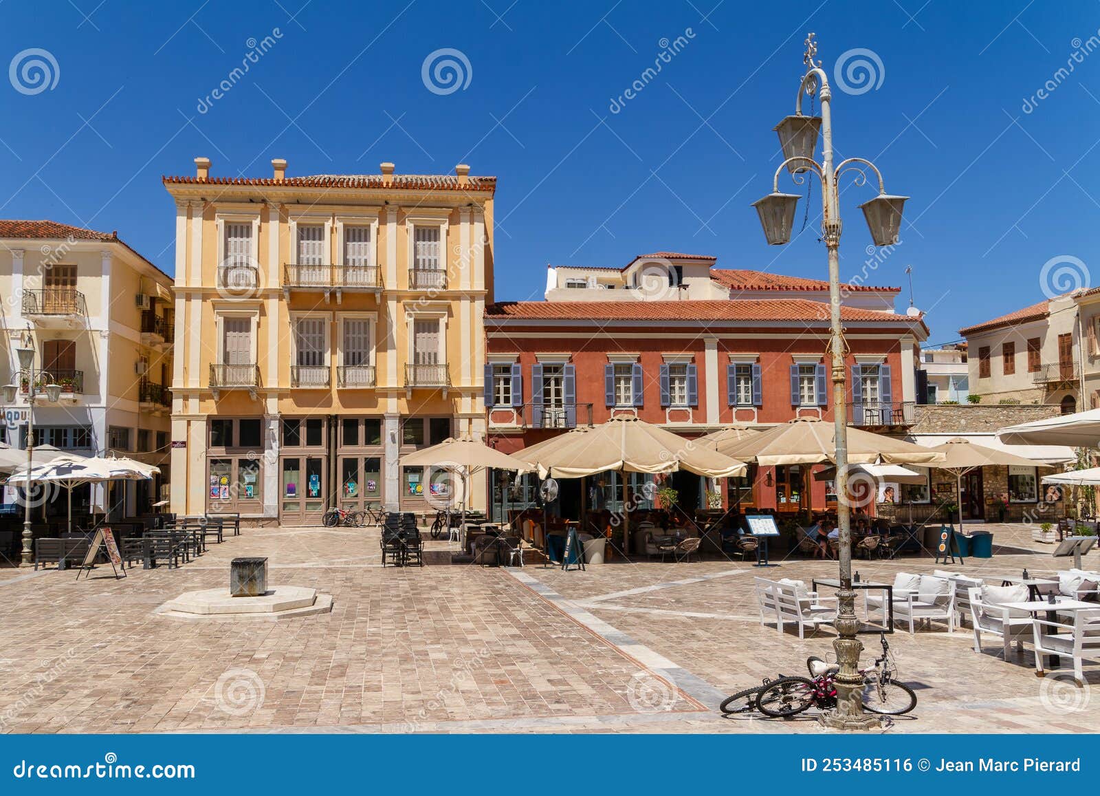 Greece, Nafplio, Old Town, Syntagma Square Editorial Photo - Image of ...