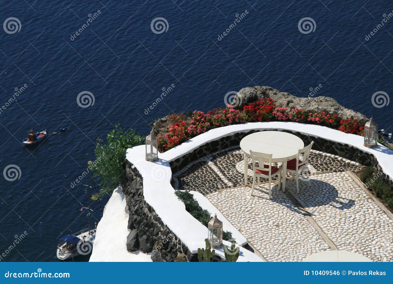 Greece, Patio stock photo. Image of tour, europe, fyra 10409546