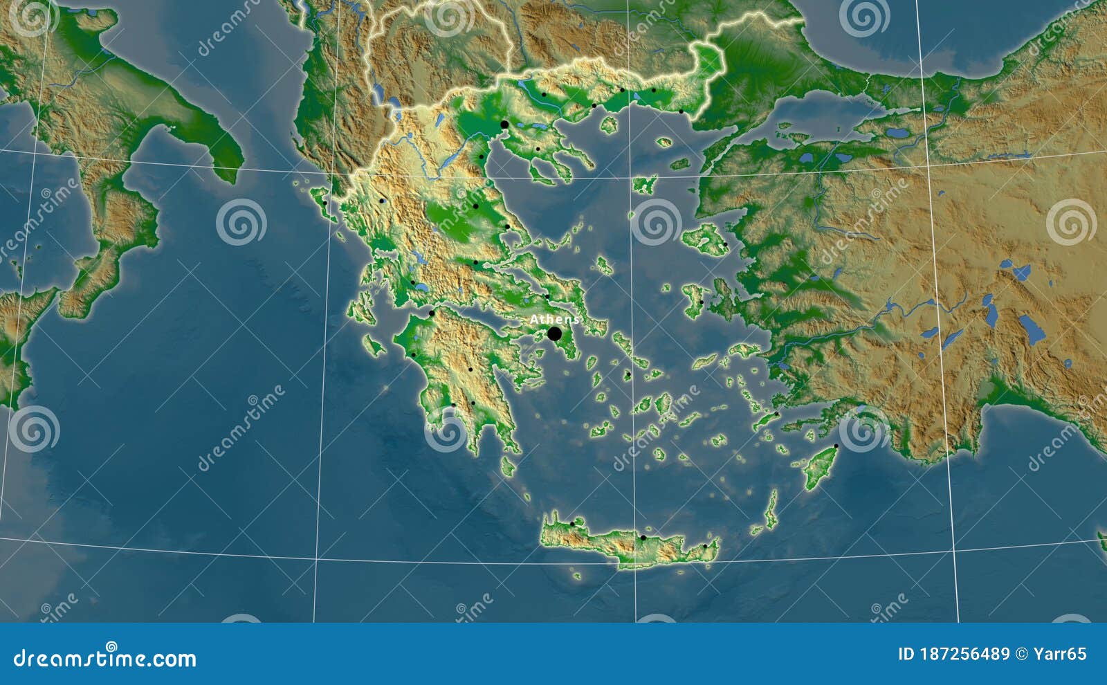 Greece Physical Composition Borders Stock Illustration Illustration Of Physical Shoreline 187256489