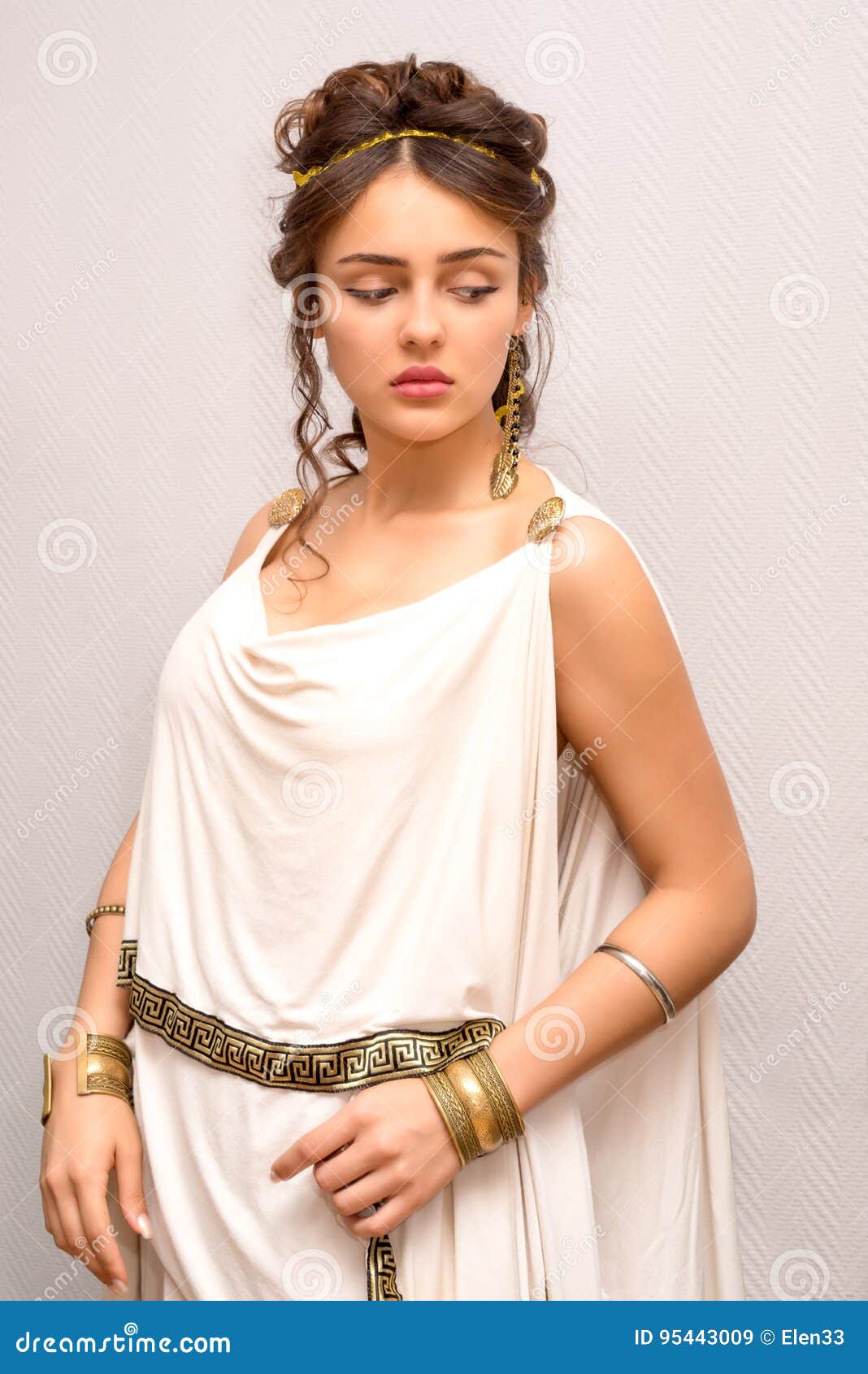 Greece woman stock image. Image of elegance, classic - 95443009